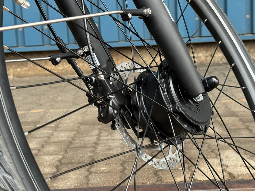 Motor & Scheibenbremse am Freebike Melrose – eigene Detailaufnahme